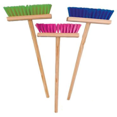 Wooden Play Broom - Assorted 60cm